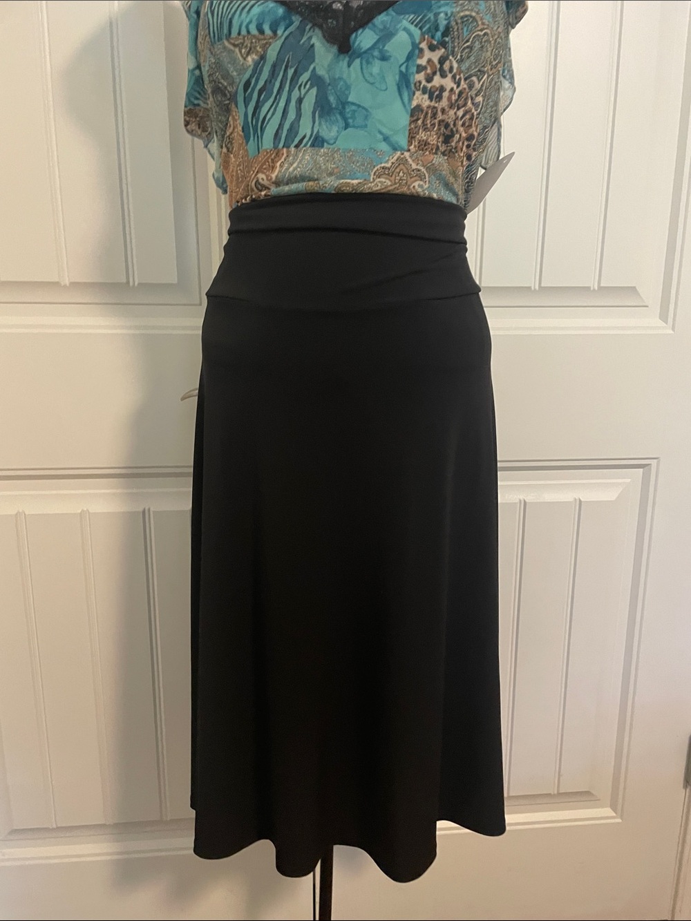 LuLaRoe Black Midi A-Line Skirt